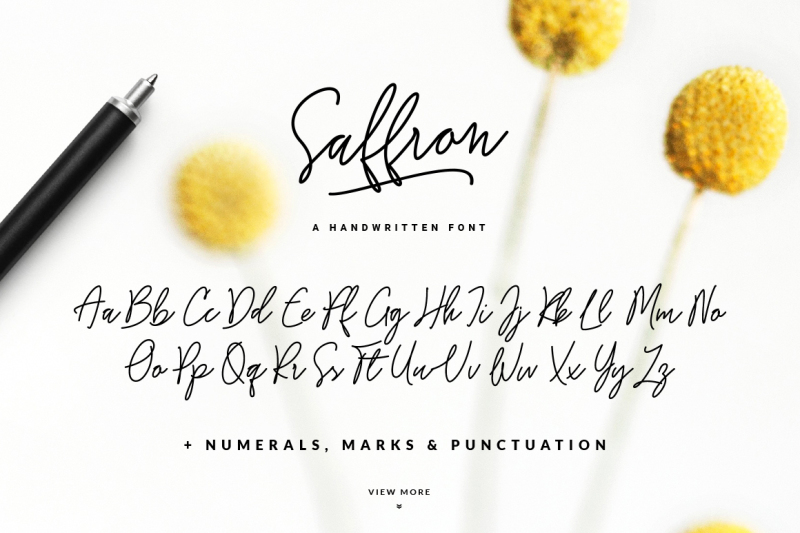 saffron-handwritten-font