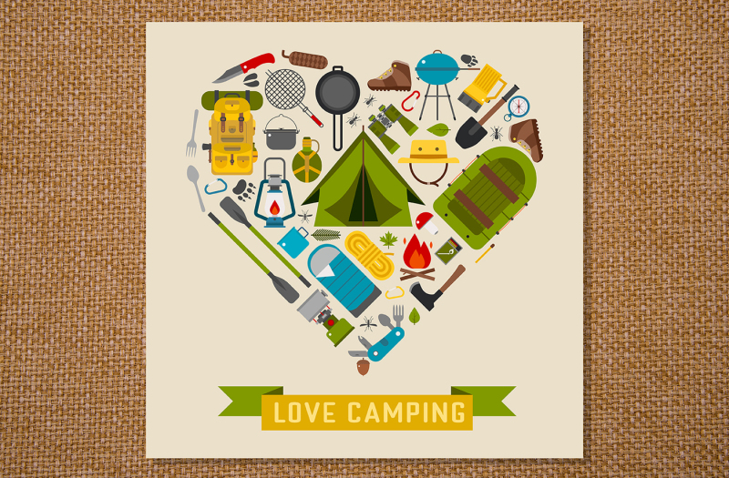 love-camping-heart-card