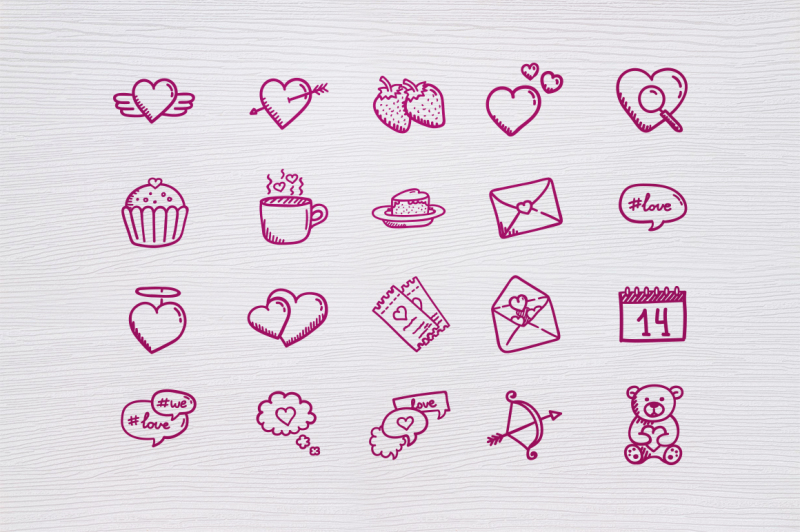 valentine-s-day-icons-hand-drawn