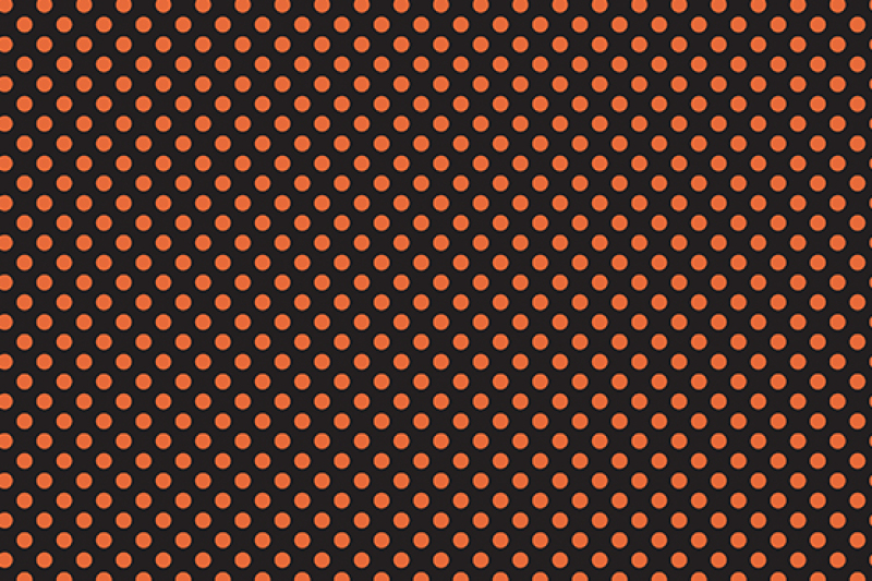 sunset-orange-polka-dot-digital-papers