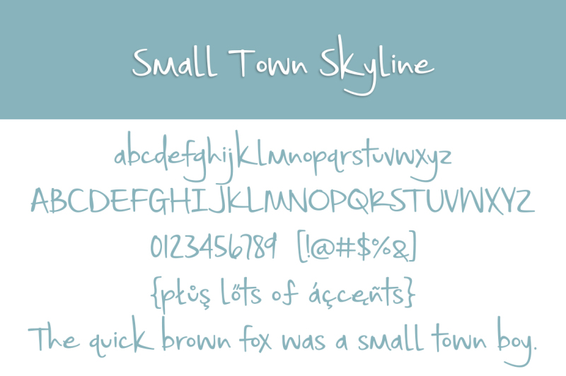 small-town-skyline-font