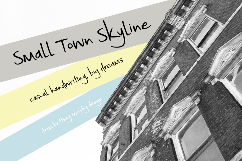 small-town-skyline-font