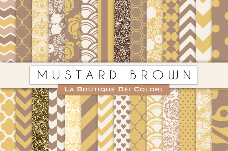mustard-yellow-and-brown-digital-papers