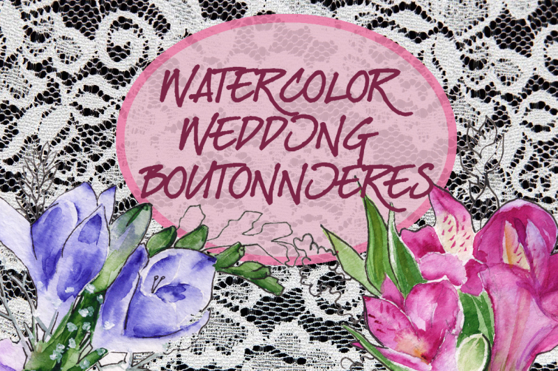 watercolor-wedding-boutonnieres