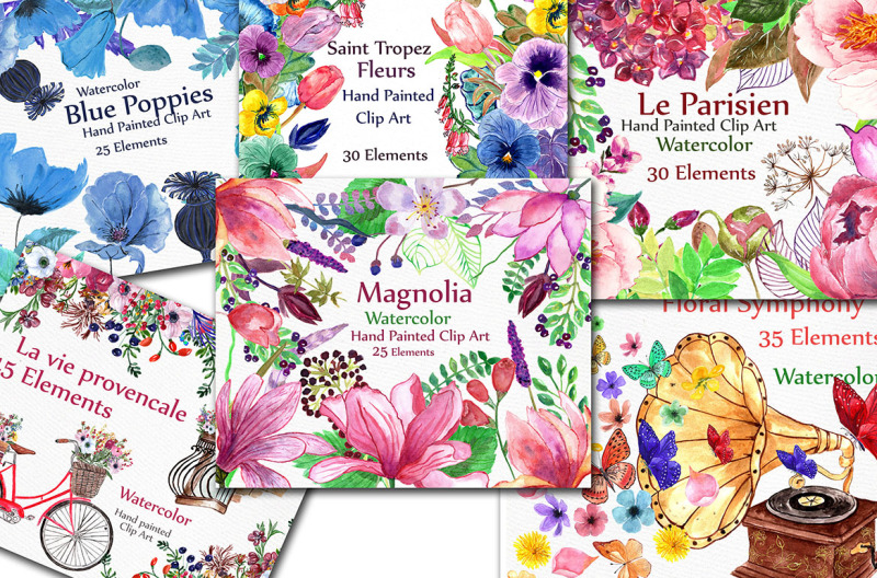 bundle-watercolor-floral-elements
