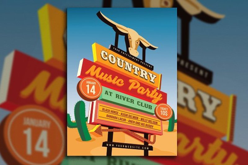 country-music-event-street-sign
