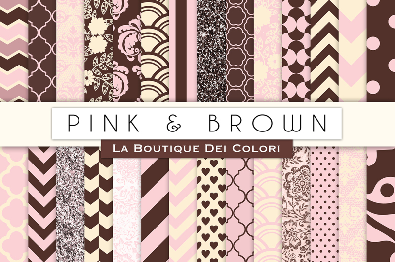 pink-and-brown-digital-papers