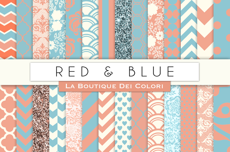 red-and-blue-digital-papers