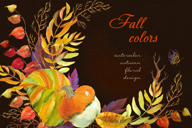 fall-colors-watercolor-collection