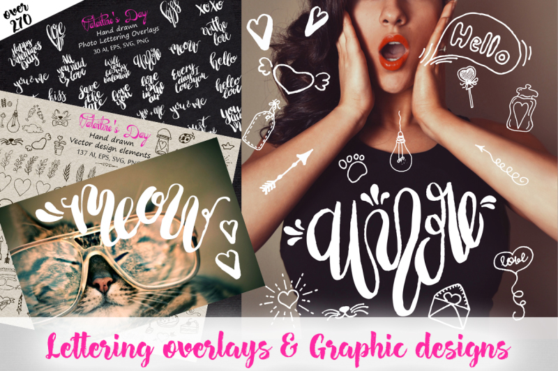 valentine-s-day-lettering-and-graphic-big-vector-clipart