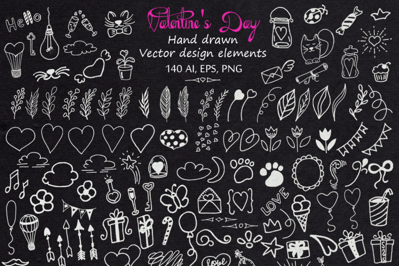valentine-s-day-lettering-and-graphic-big-vector-clipart