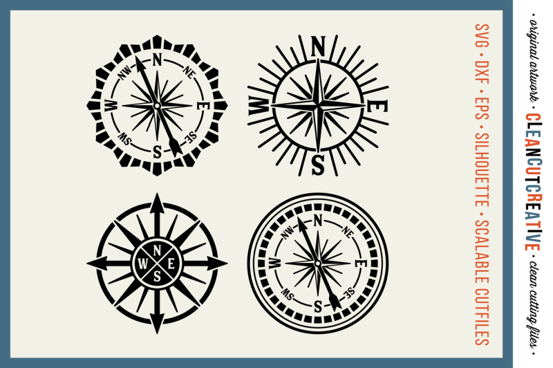 set-of-4-retro-compasses-svg-dxf-eps-png-cricut-amp-silhouette-clean-cutting-files