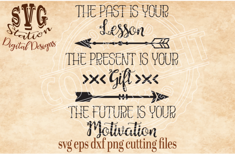 the-past-is-your-lesson-the-present-is-your-gift-the-future-is-you-motivation-svg-dxf-png-eps-cutting-file-silhouette-cricut