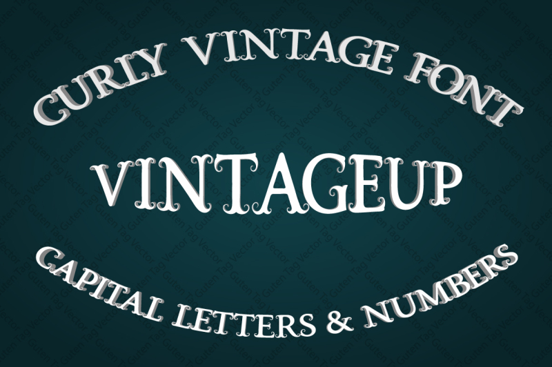 vintage-font-with-curls