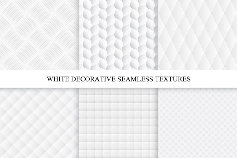 decorative-white-soft-textures-set