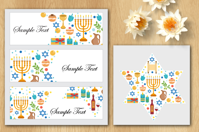 hanukkah-set-of-banners-and-card