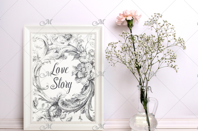 white-frame-flower-mockup-psd-smart