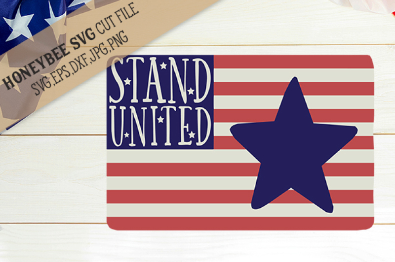 stand-united-flag-cut-file