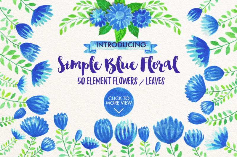 watercolor-simple-blue-floral