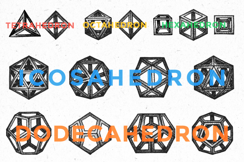 hand-drawn-polyhedrons