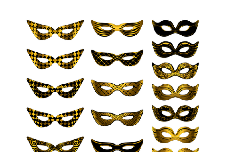 gold-carnival-masks