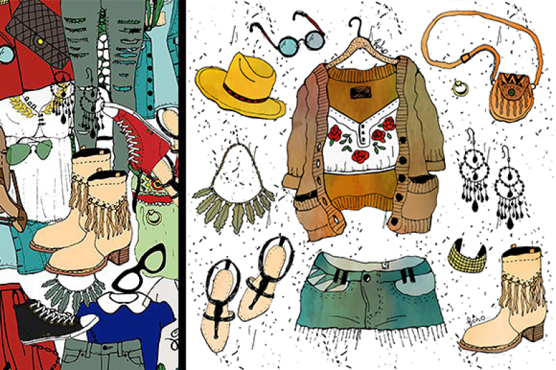 fashion-illustration-clothing-set
