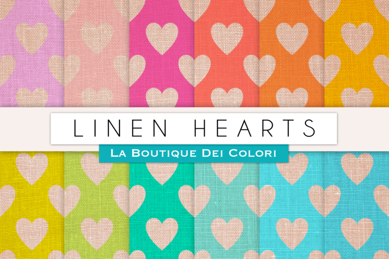 linen-hearts-digital-papers