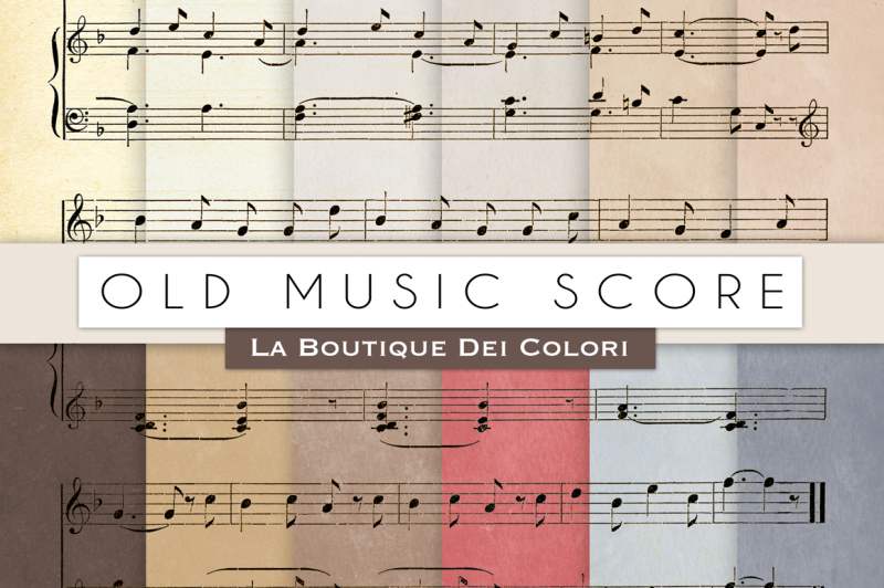 old-music-score-digital-papers