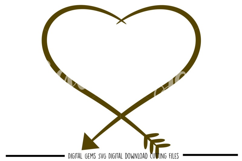 arrow-heart-svg-dxf-eps-png-files