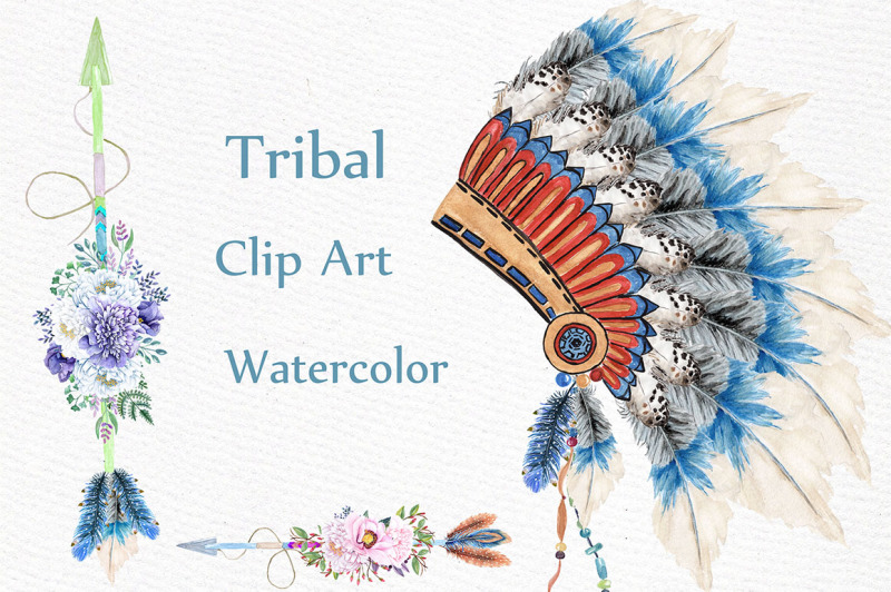 watercolor-tribal-clipart