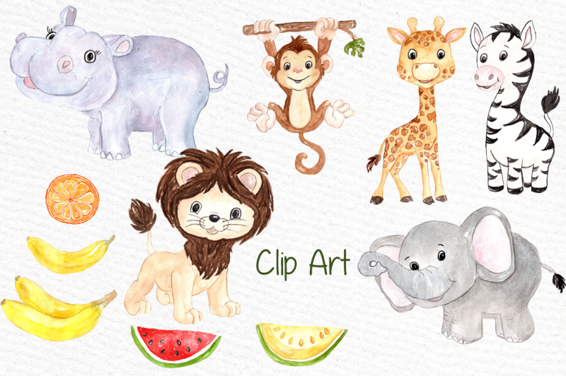 watercolor-safari-animals-clipart