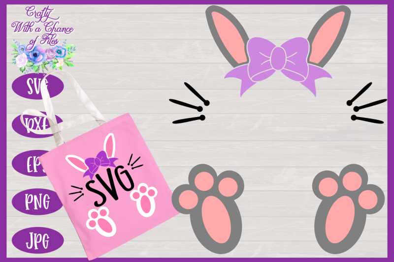 Download Easter SVG | Girl Bunny Monogram SVG | Monogram SVG By ...