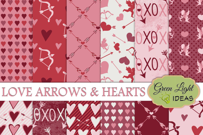 valentine-s-digital-papers-love-arrows-and-hearts-backgrounds