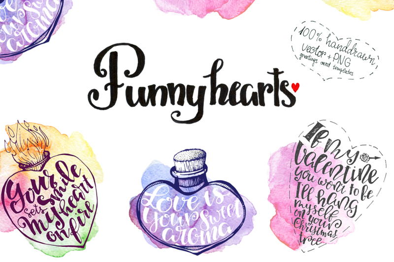 funny-vector-hearts