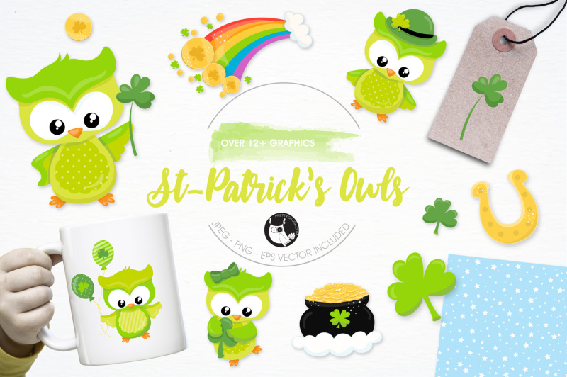 st-patrick-s-owls-graphics-and-illustrations