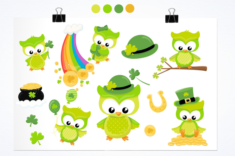st-patrick-s-owls-graphics-and-illustrations