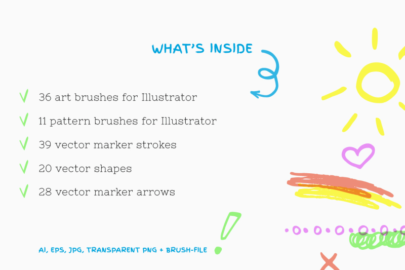 highlighter-brushes-and-arrows-vector