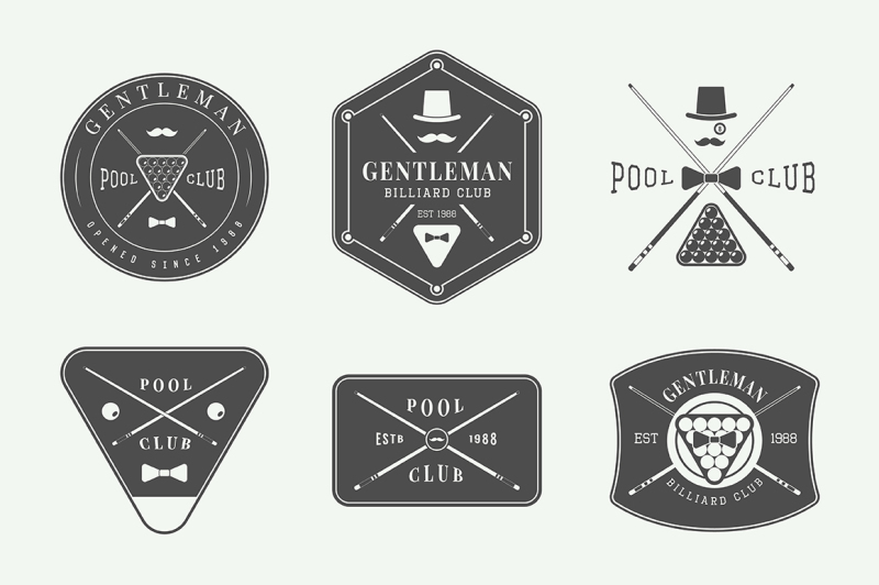 12-billiard-emblems