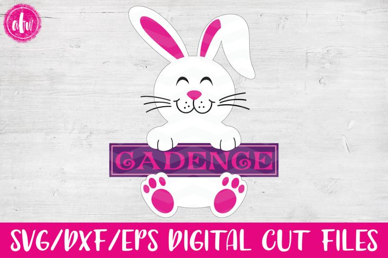 Download Split Easter Bunny - SVG, DXF, EPS Cut Files By AFW ...