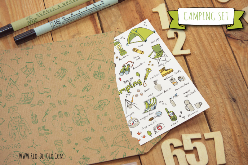 117-hand-drawn-camping-elements