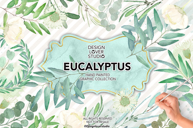 watercolor-eucalyptus-leaves