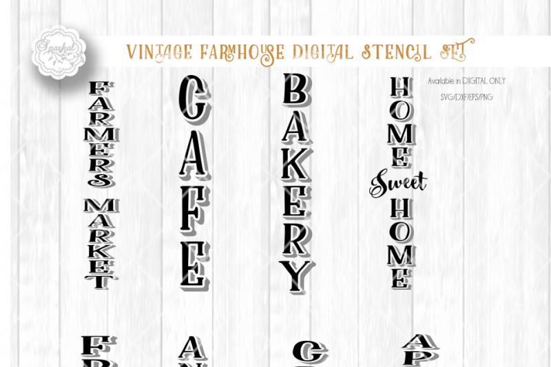 Download Bundle Of Vintage Country Farm Designs For Wood Sign Stenciling Cutting Files In Svg Dxf Eps Png By Sparkal Designs Thehungryjpeg Com