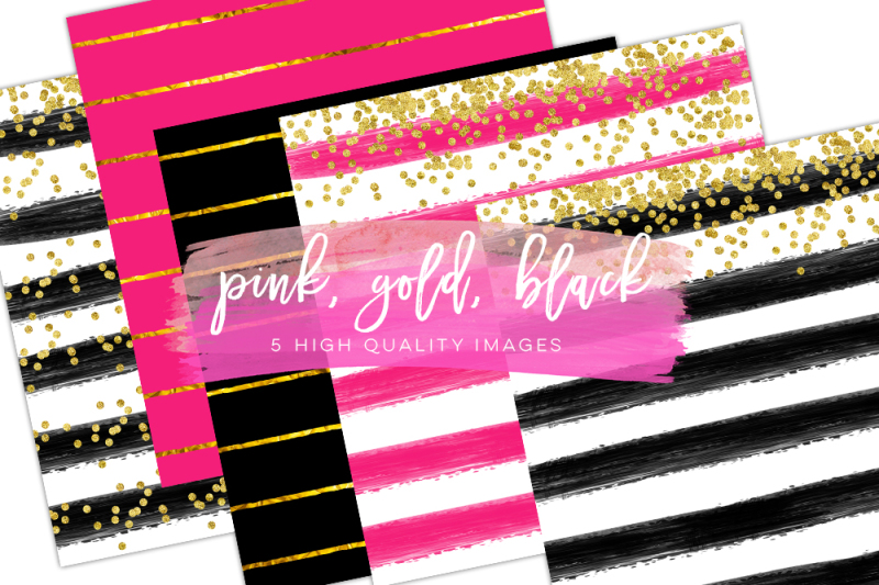 pink-black-digital-paper-valentines-day-digital-paper-gold-black-printable-paper-gold-pink-printable-paper-pink-and-gold-backgrounds