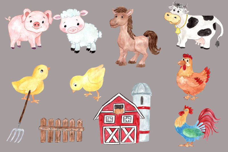 watercolor-farm-animals-clipart