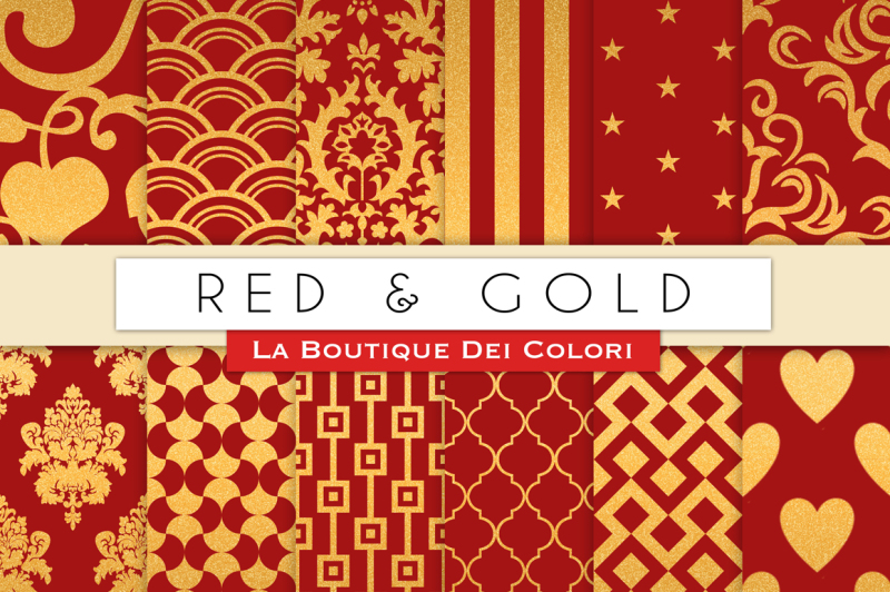red-and-gold-digital-papers