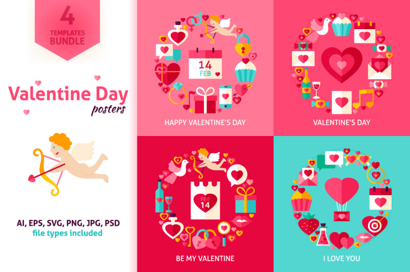 valentines-day-vector-posters