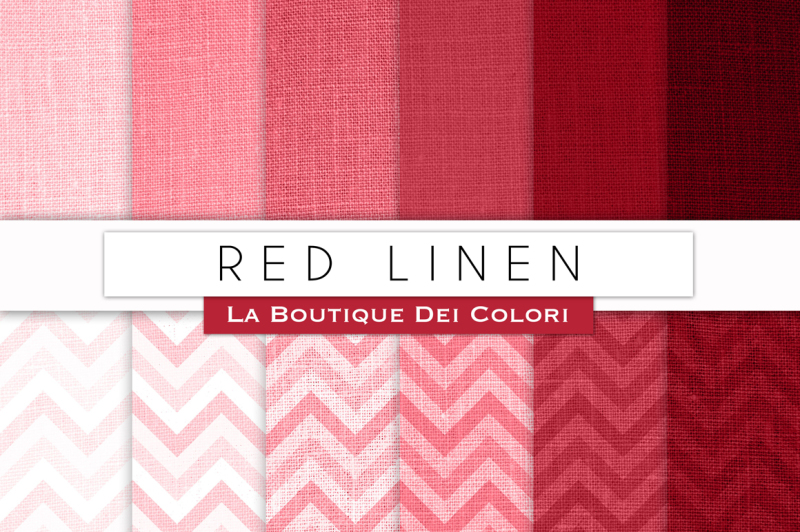 red-linen-digital-papers