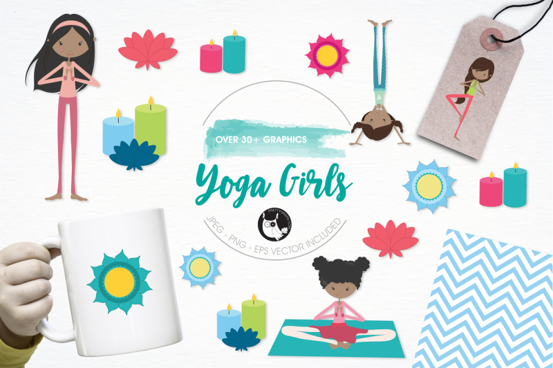 yoga-girls-graphics-and-illustrations