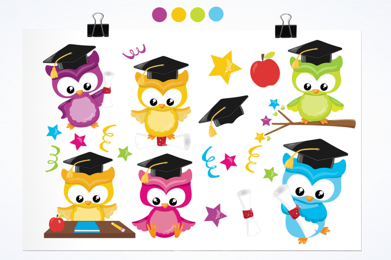graduation-owls-graphics-and-illustrations