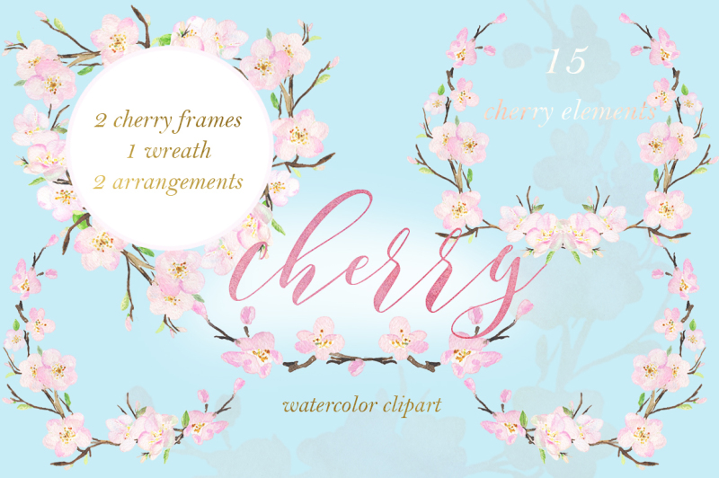 cherry-watercolor-clipart